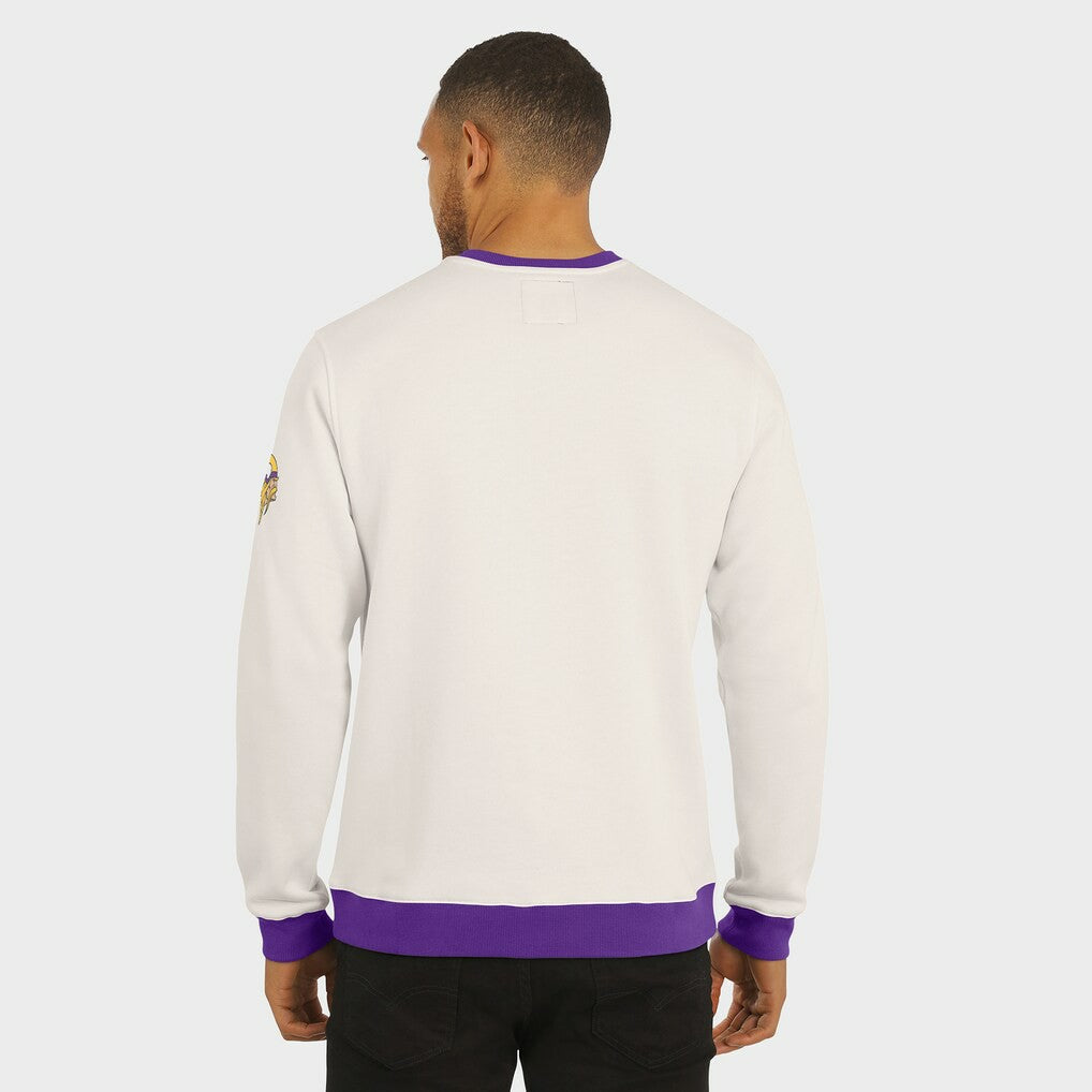 Minnesota Vikings Darius Rucker Collection Colorblock Pullover Sweatshirt Cream - Fanatics