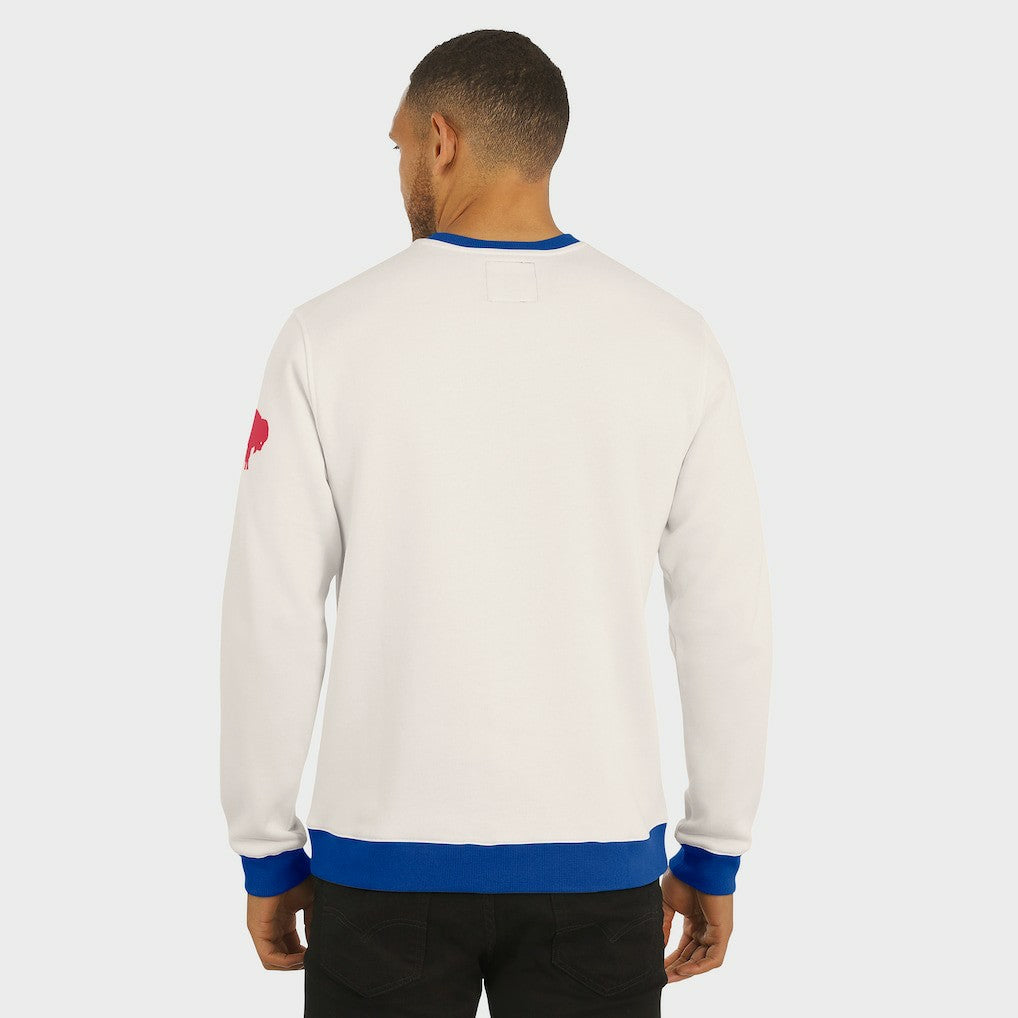 Buffalo Bills Darius Rucker Collection Colorblock Pullover Sweatshirt Cream - Fanatics