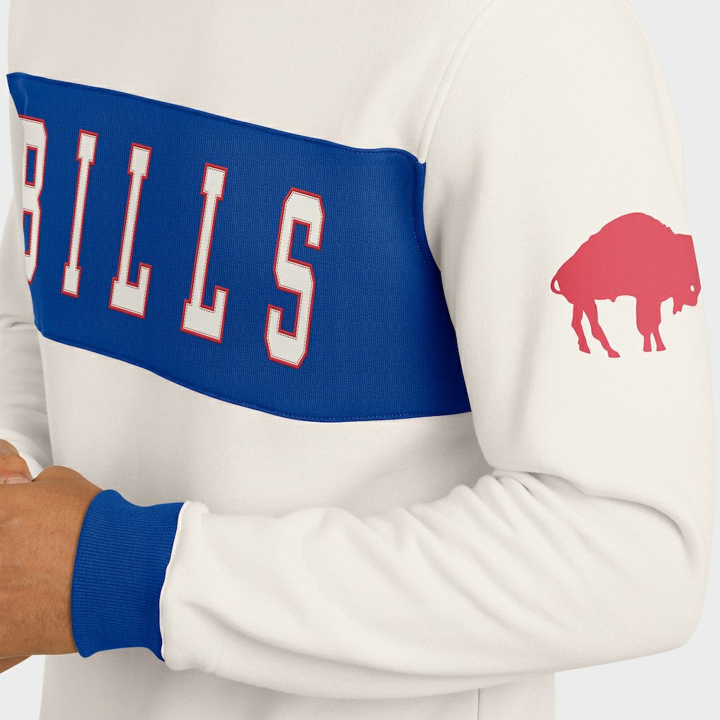 Buffalo Bills Darius Rucker Collection Colorblock Pullover Sweatshirt Cream - Fanatics