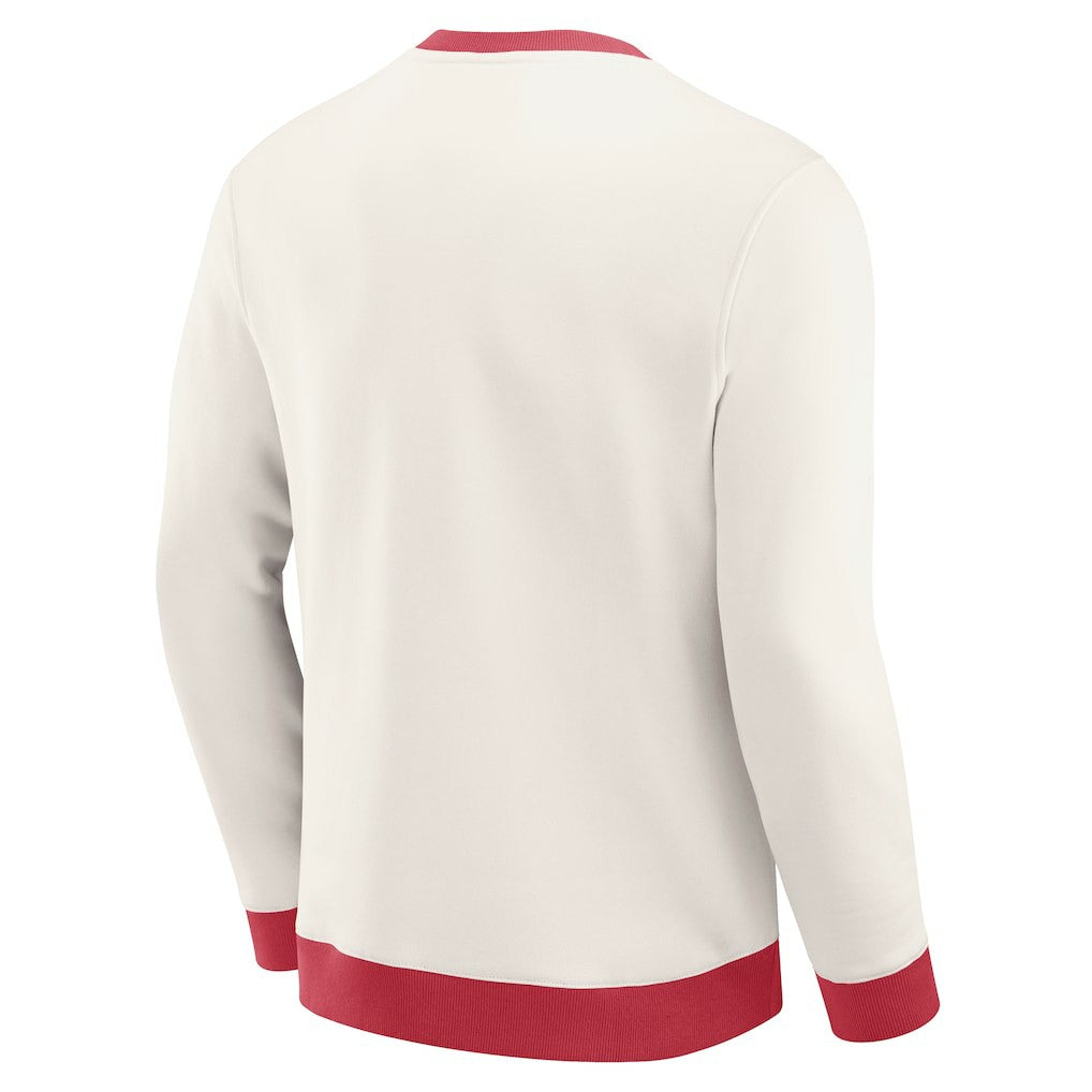 Arizona Cardinals Darius Rucker Collection Colorblock Pullover Sweatshirt Cream - Fanatics