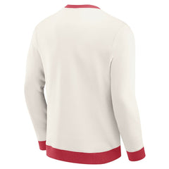 Arizona Cardinals Darius Rucker Collection Colorblock Pullover Sweatshirt Cream - Fanatics