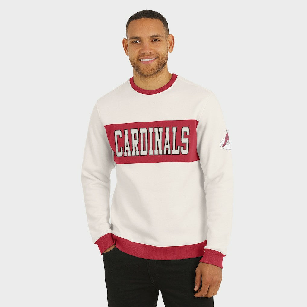 Arizona Cardinals Darius Rucker Collection Colorblock Pullover Sweatshirt Cream - Fanatics
