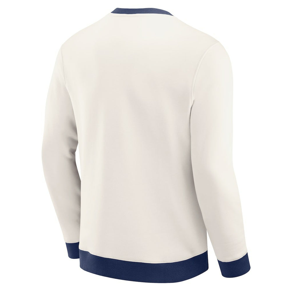 New York Giants Darius Rucker Collection Colorblock Pullover Sweatshirt Cream - Fanatics