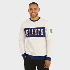 New York Giants Darius Rucker Collection Colorblock Pullover Sweatshirt Cream - Fanatics