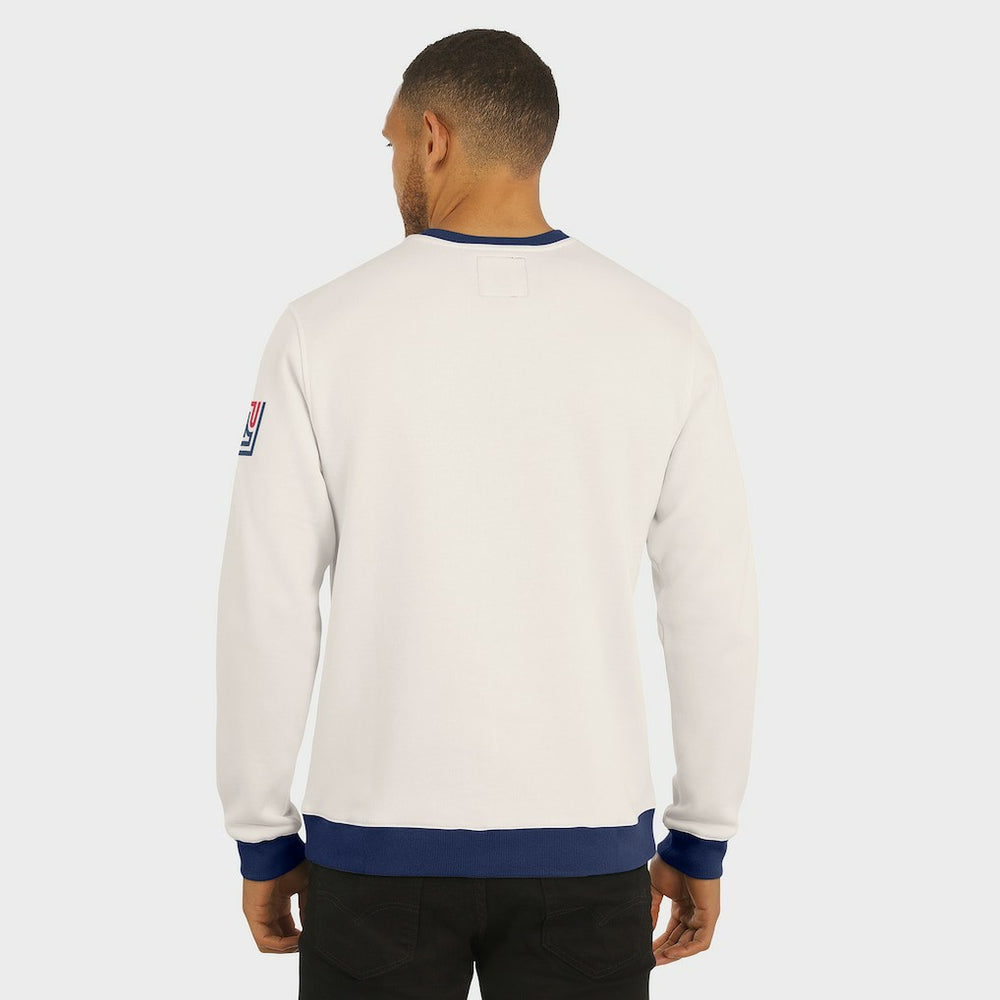New York Giants Darius Rucker Collection Colorblock Pullover Sweatshirt Cream - Fanatics
