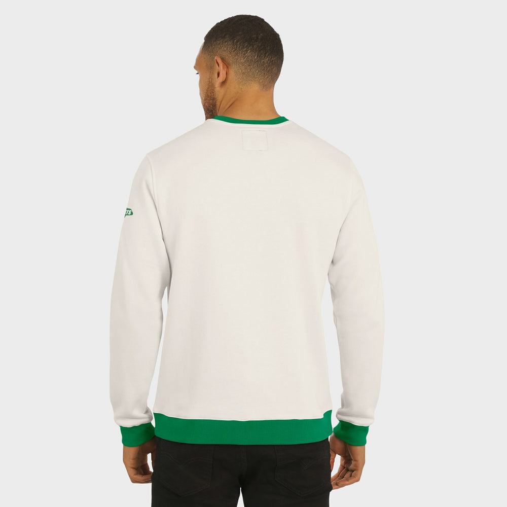 New York Jets Darius Rucker Collection Colorblock Pullover Sweatshirt Cream - Fanatics