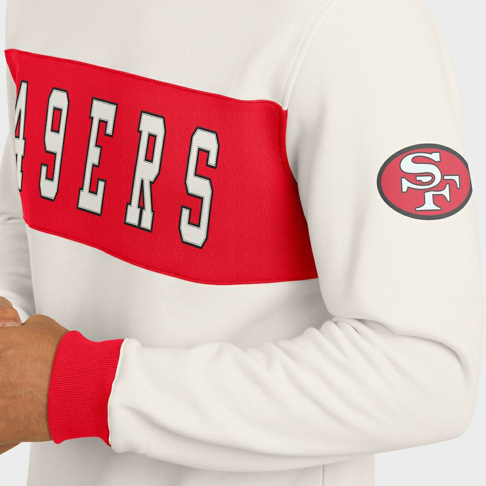 San Francisco 49ers Darius Rucker Collection Colorblock Pullover Sweatshirt Cream - Fanatics