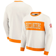 Tampa Bay Buccaneers Darius Rucker Collection Colorblock Pullover Sweatshirt Cream - Fanatics