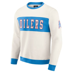 Tennessee Titans Darius Rucker Collection Colorblock Pullover Sweatshirt Cream - Fanatics