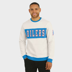 Tennessee Titans Darius Rucker Collection Colorblock Pullover Sweatshirt Cream - Fanatics