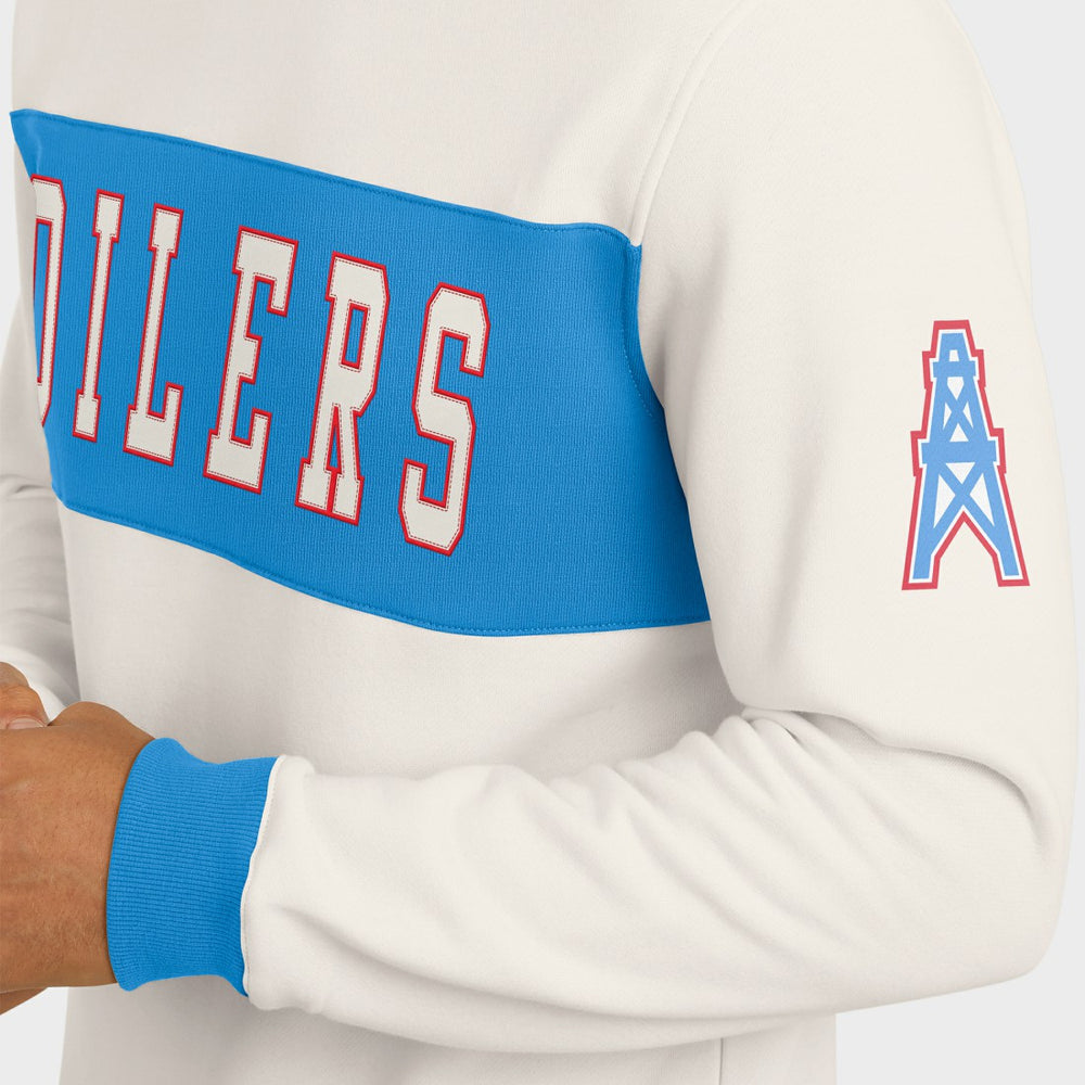 Tennessee Titans Darius Rucker Collection Colorblock Pullover Sweatshirt Cream - Fanatics
