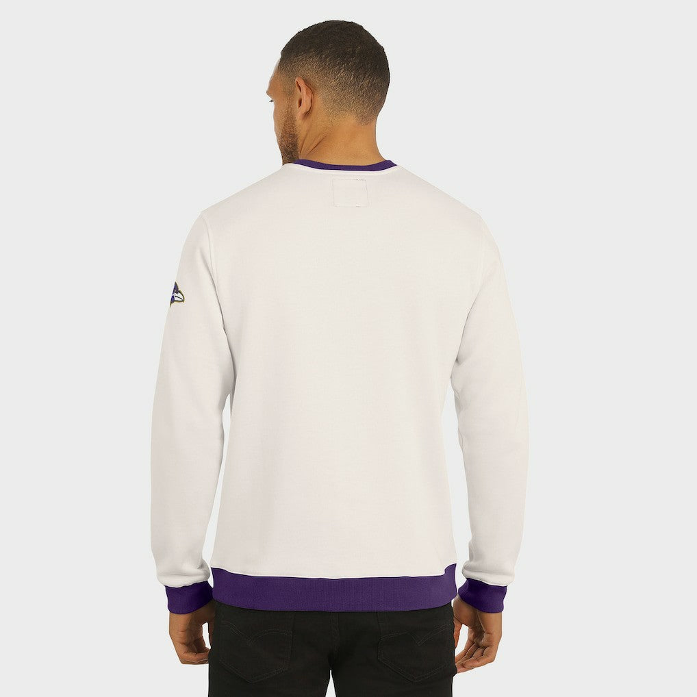 Baltimore Ravens Darius Rucker Collection Colorblock Pullover Sweatshirt Cream - Fanatics