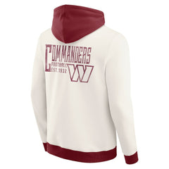Washington Commanders Darius Rucker Collection Distressed Graphics Full-Zip Hoodie Cream - Fanatics