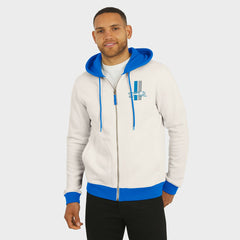 Detroit Lions Darius Rucker Collection Distressed Graphics Full-Zip Hoodie Cream - Fanatics