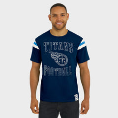 Tennessee Titans Darius Rucker Collection Football Stripe Sleeve T-Shirt Navy - Fanatics