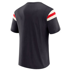 Houston Texans Darius Rucker Collection Football Stripe Sleeve T-Shirt Navy - Fanatics