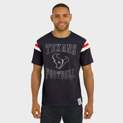 Houston Texans Darius Rucker Collection Football Stripe Sleeve T-Shirt Navy - Fanatics