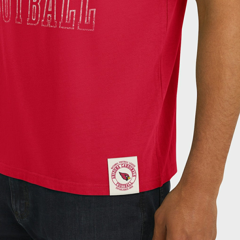 Arizona Cardinals Darius Rucker Collection Football Stripe Sleeve T-Shirt Cardinal - Fanatics