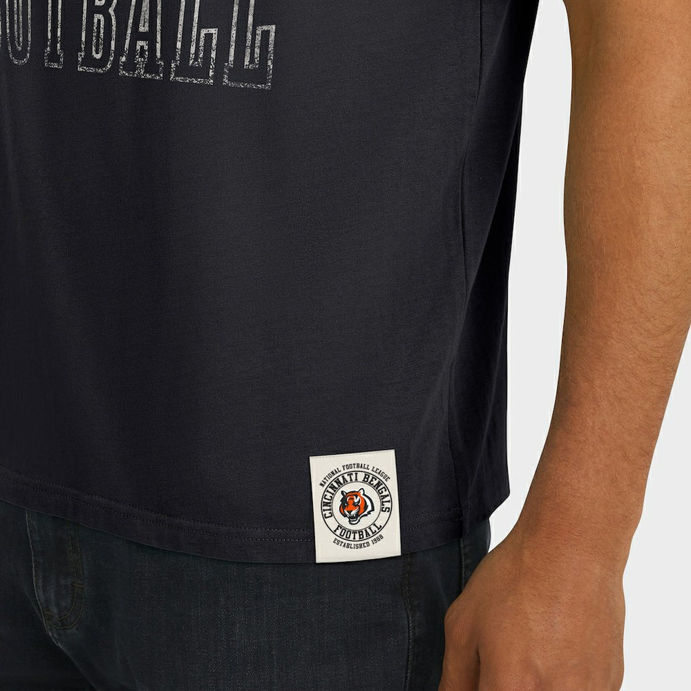 Cincinnati Bengals Darius Rucker Collection Football Stripe Sleeve T-Shirt Black - Fanatics