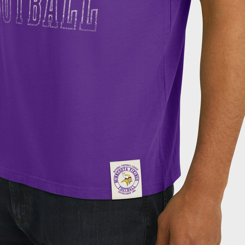 Minnesota Vikings Darius Rucker Collection Football Stripe Sleeve T-Shirt Purple - Fanatics