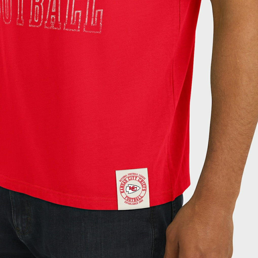 Kansas City Chiefs Darius Rucker Collection Football Stripe Sleeve T-Shirt Red - Fanatics
