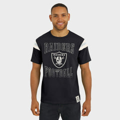 Las Vegas Raiders Darius Rucker Collection Football Stripe Sleeve T-Shirt Black - Fanatics