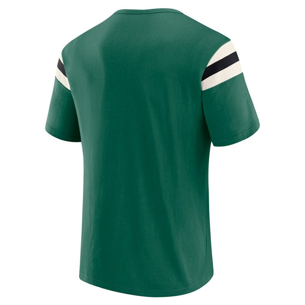 New York Jets Darius Rucker Collection Football Stripe Sleeve T-Shirt Green - Fanatics