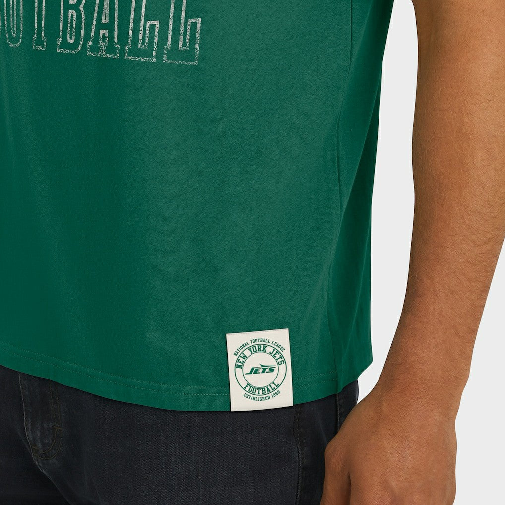 New York Jets Darius Rucker Collection Football Stripe Sleeve T-Shirt Green - Fanatics