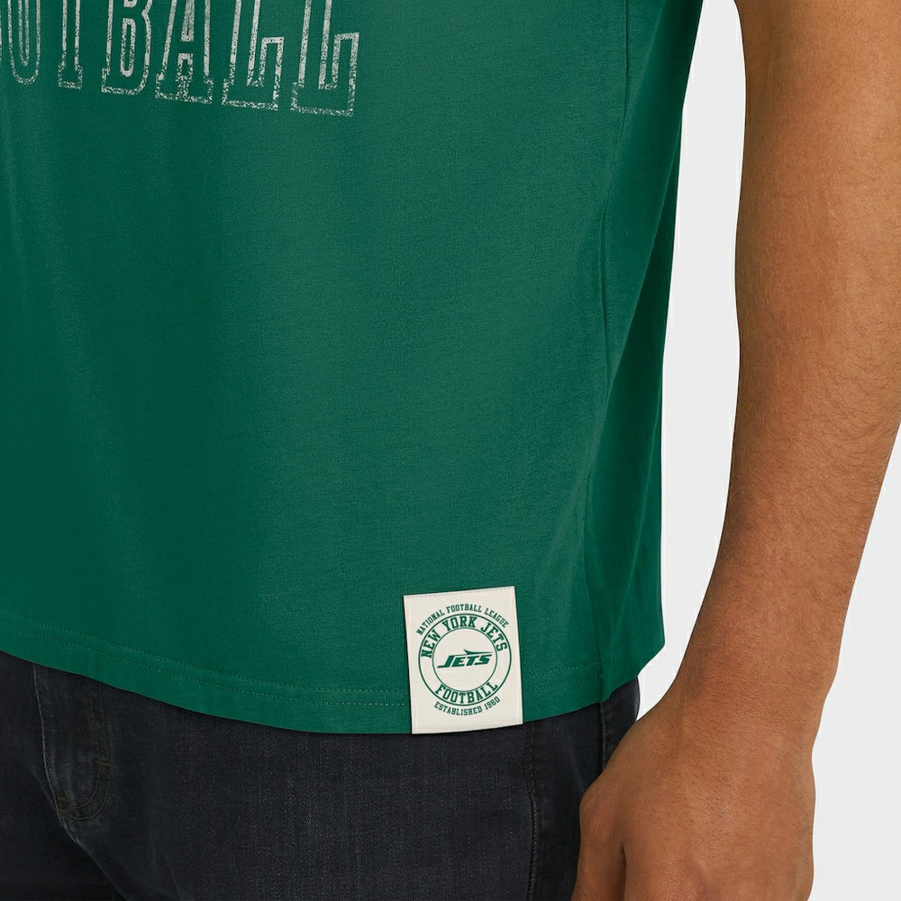 New York Jets Darius Rucker Collection Football Stripe Sleeve T-Shirt Green - Fanatics