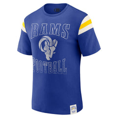 Los Angeles Rams Darius Rucker Collection Football Stripe Sleeve T-Shirt Royal - Fanatics