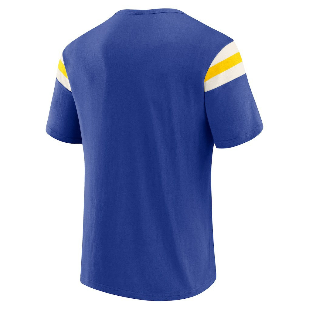 Los Angeles Rams Darius Rucker Collection Football Stripe Sleeve T-Shirt Royal - Fanatics