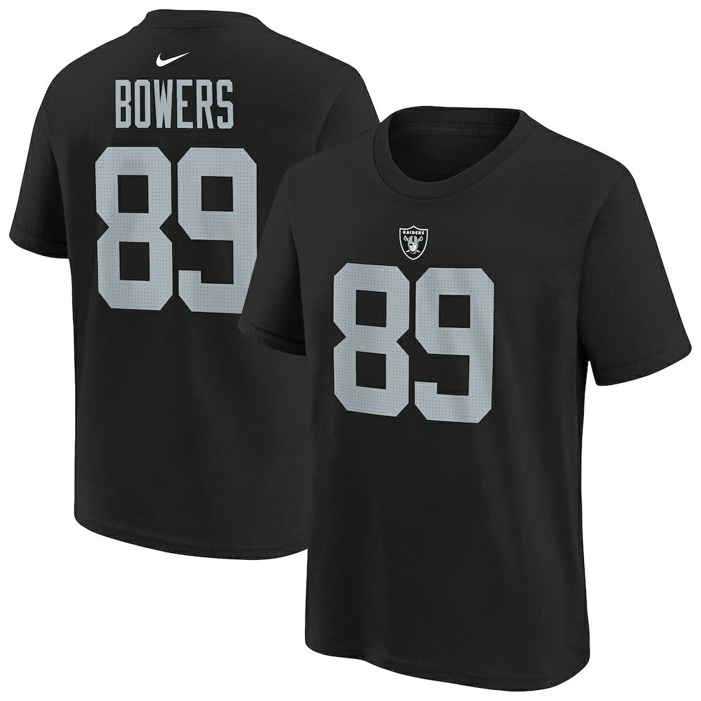 Brock Bowers Las Vegas Raiders Youth Player Name & Number T-Shirt Black - Nike
