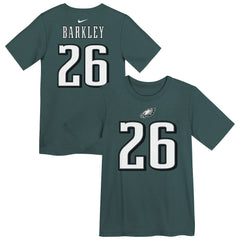 Saquon Barkley Philadelphia Eagles Preschool Player Name & Number T-Shirt Midnight Green - Nike