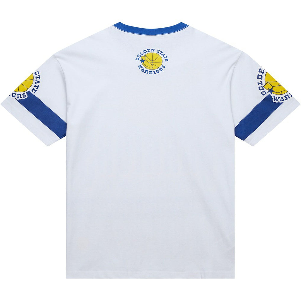 Mitchell & Ness - Golden State Warriors Unisex Hardwood Classics Vintage Team Origins Premium T-Shirt - White