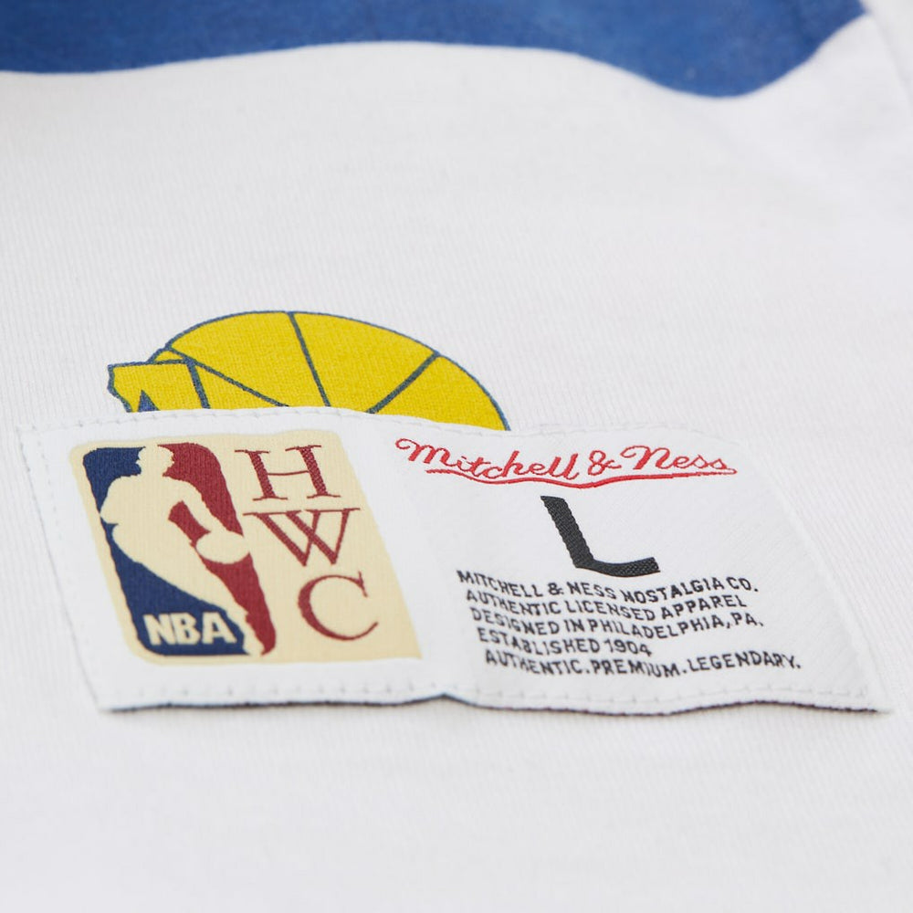 Mitchell & Ness - Golden State Warriors Unisex Hardwood Classics Vintage Team Origins Premium T-Shirt - White