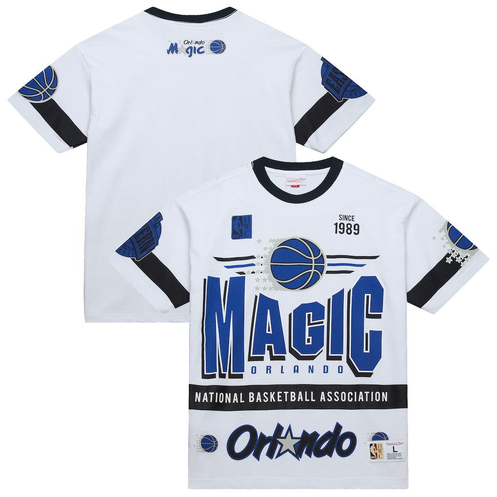 Mitchell & Ness - Orlando Magic Unisex Hardwood Classics Vintage Team Origins Premium T-Shirt - White