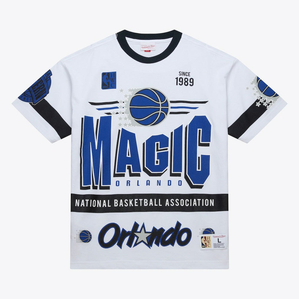 Mitchell & Ness - Orlando Magic Unisex Hardwood Classics Vintage Team Origins Premium T-Shirt - White