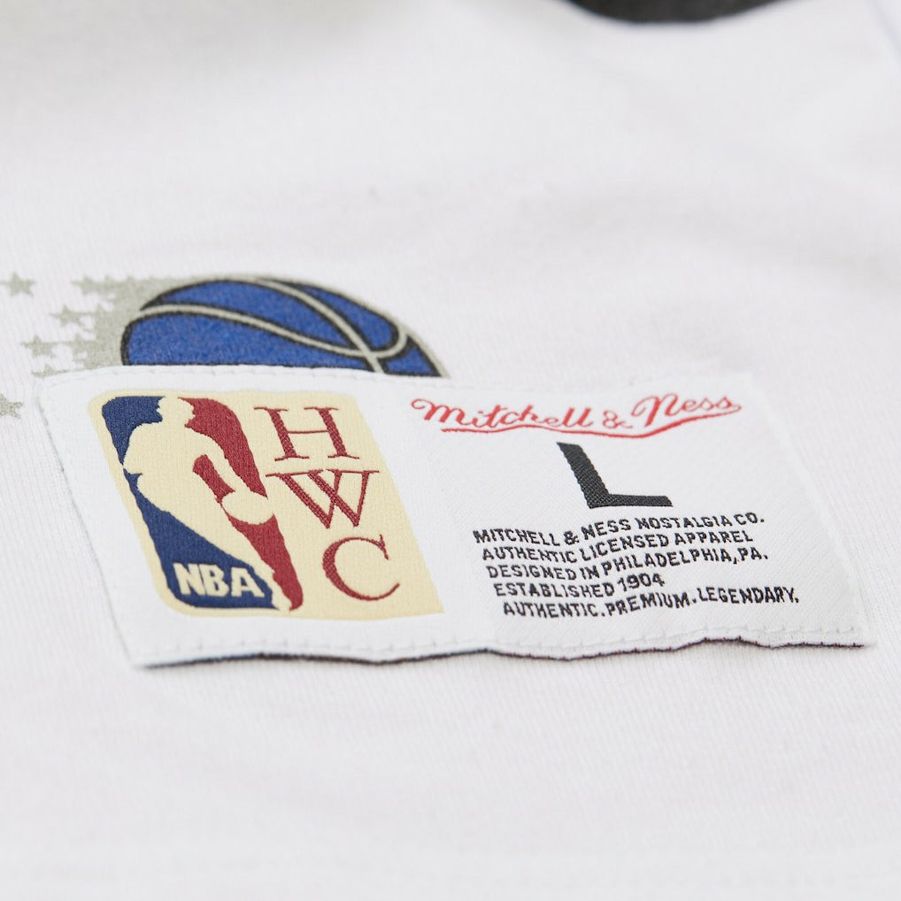 Mitchell & Ness - Orlando Magic Unisex Hardwood Classics Vintage Team Origins Premium T-Shirt - White