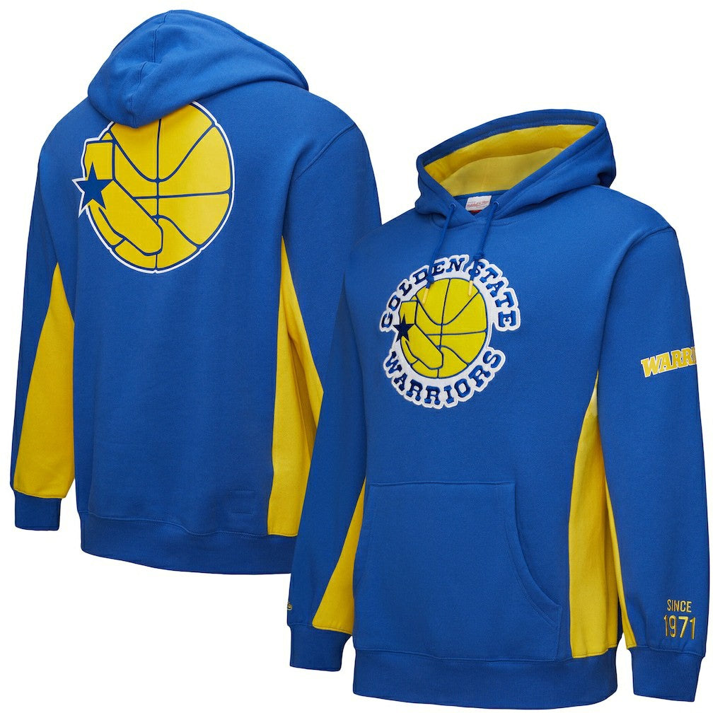 Mitchell & Ness - Golden State Warriors Hardwood Classics Team Origins Fleece Pullover Hoodie - Royal