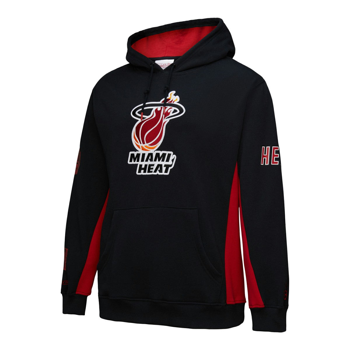 Mitchell & Ness - Miami Heat Hardwood Classics Team Origins Fleece Pullover Hoodie - Black