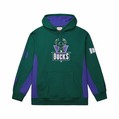 Mitchell & Ness - Milwaukee Bucks Hardwood Classics Team Origins Fleece Pullover Hoodie - Hunter Green