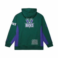 Mitchell & Ness - Milwaukee Bucks Hardwood Classics Team Origins Fleece Pullover Hoodie - Hunter Green