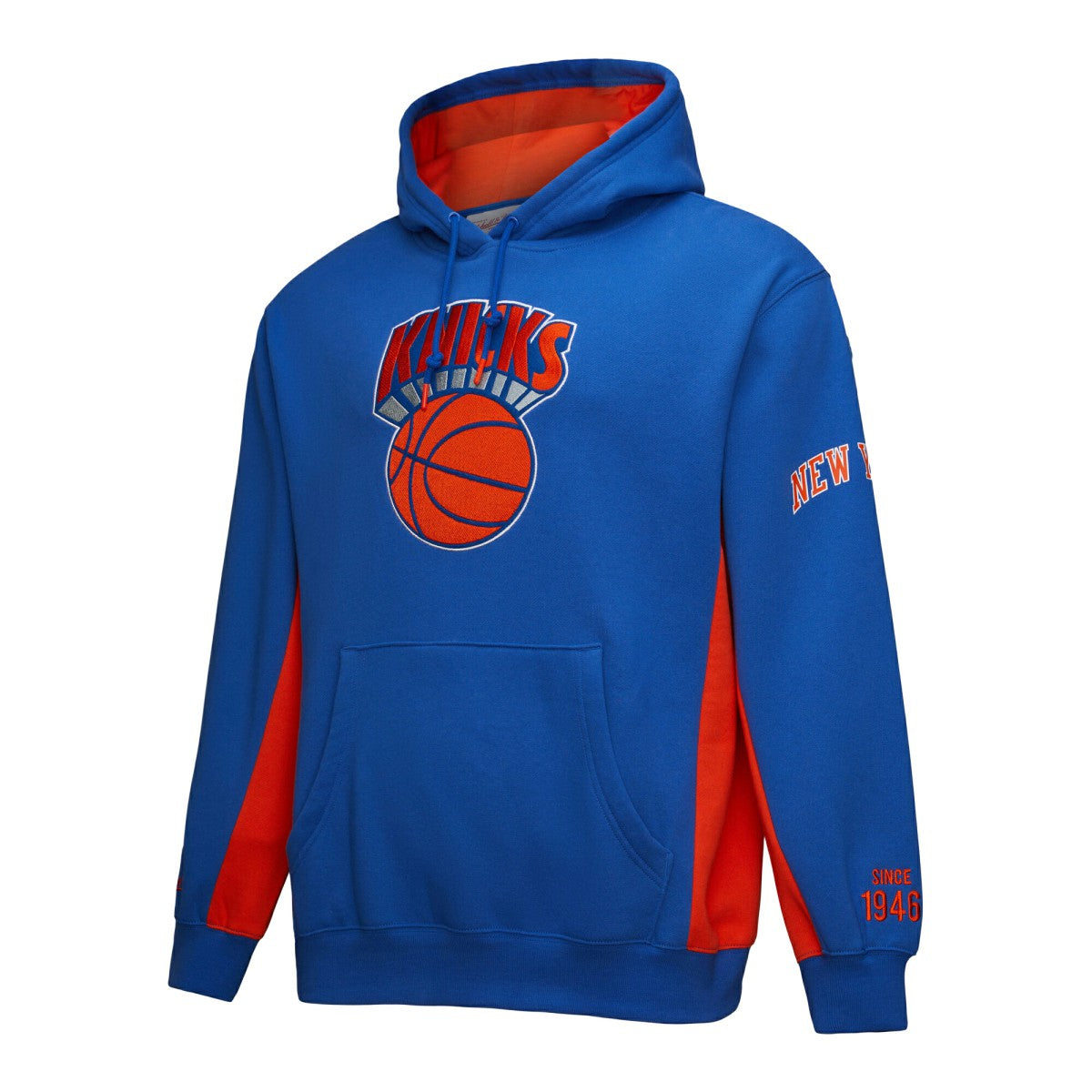 Mitchell & Ness - New York Knicks Hardwood Classics Team Origins Fleece Pullover Hoodie - Blue