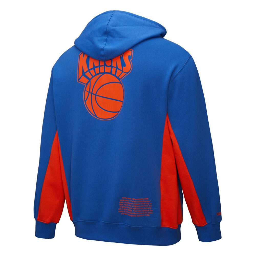 Mitchell & Ness - New York Knicks Hardwood Classics Team Origins Fleece Pullover Hoodie - Blue