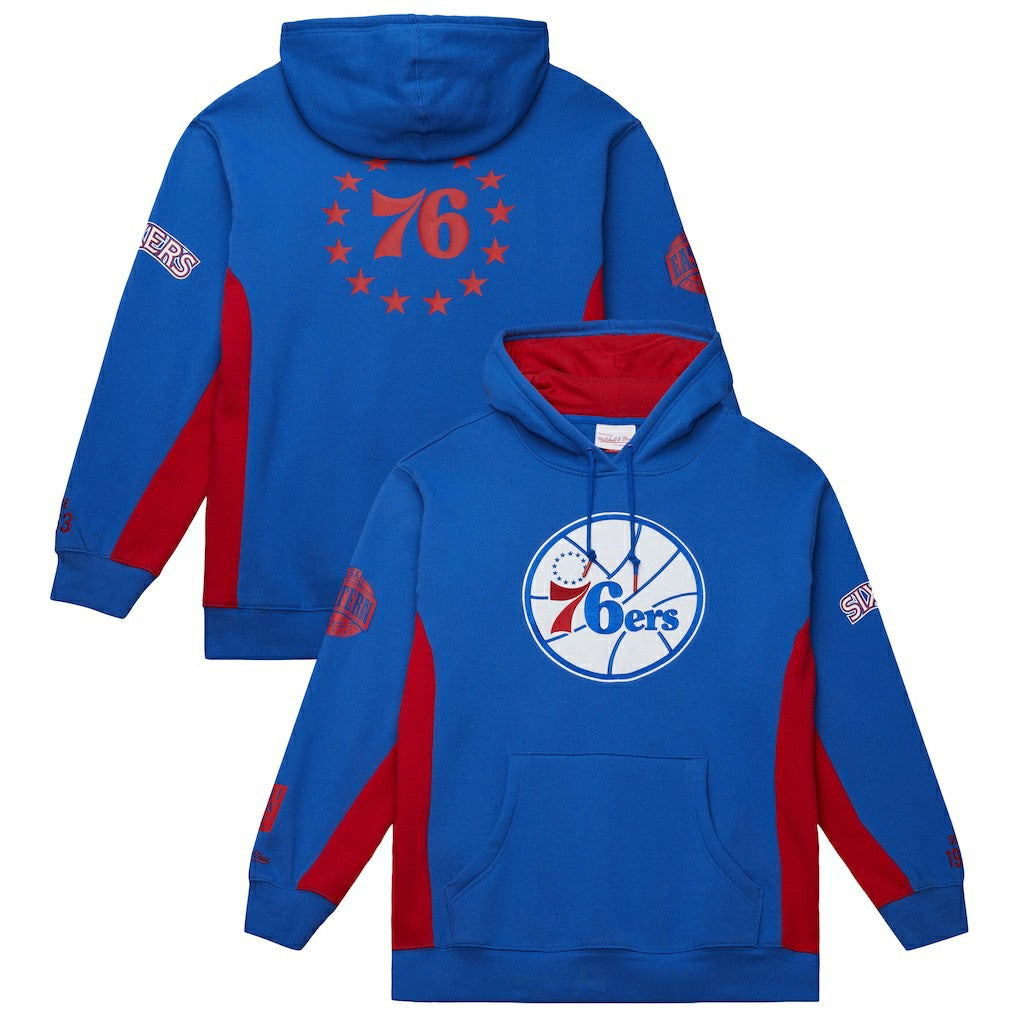 Mitchell & Ness - Philadelphia 76ers Hardwood Classics Team Origins Fleece Pullover Hoodie - Royal