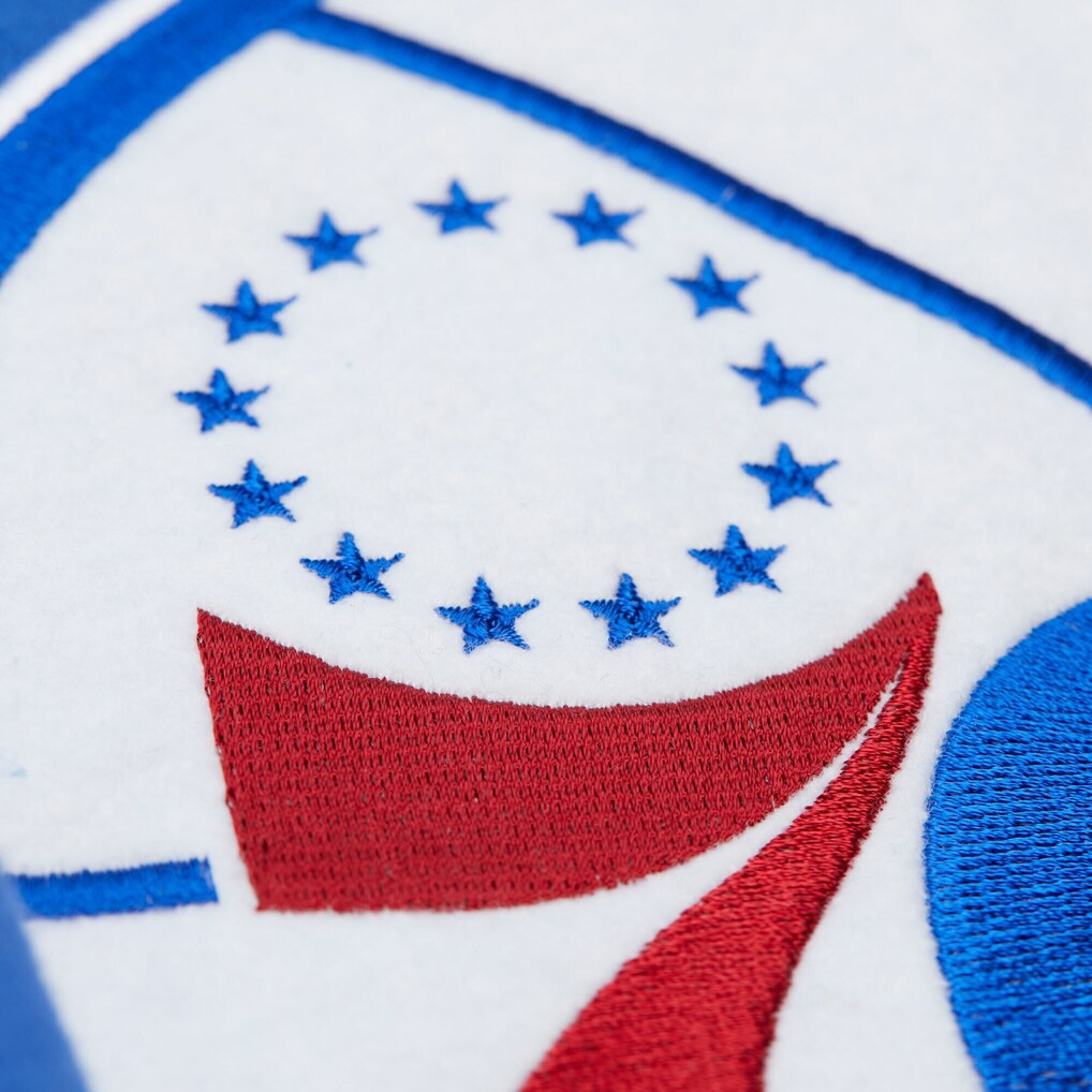 Mitchell & Ness - Philadelphia 76ers Hardwood Classics Team Origins Fleece Pullover Hoodie - Royal