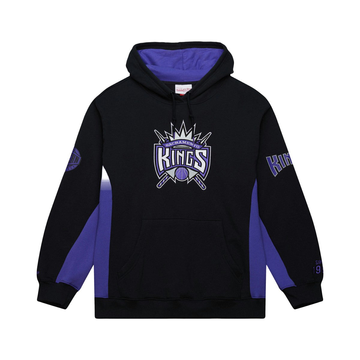 Mitchell & Ness - Sacramento Kings Hardwood Classics Team Origins Fleece Pullover Hoodie - Black