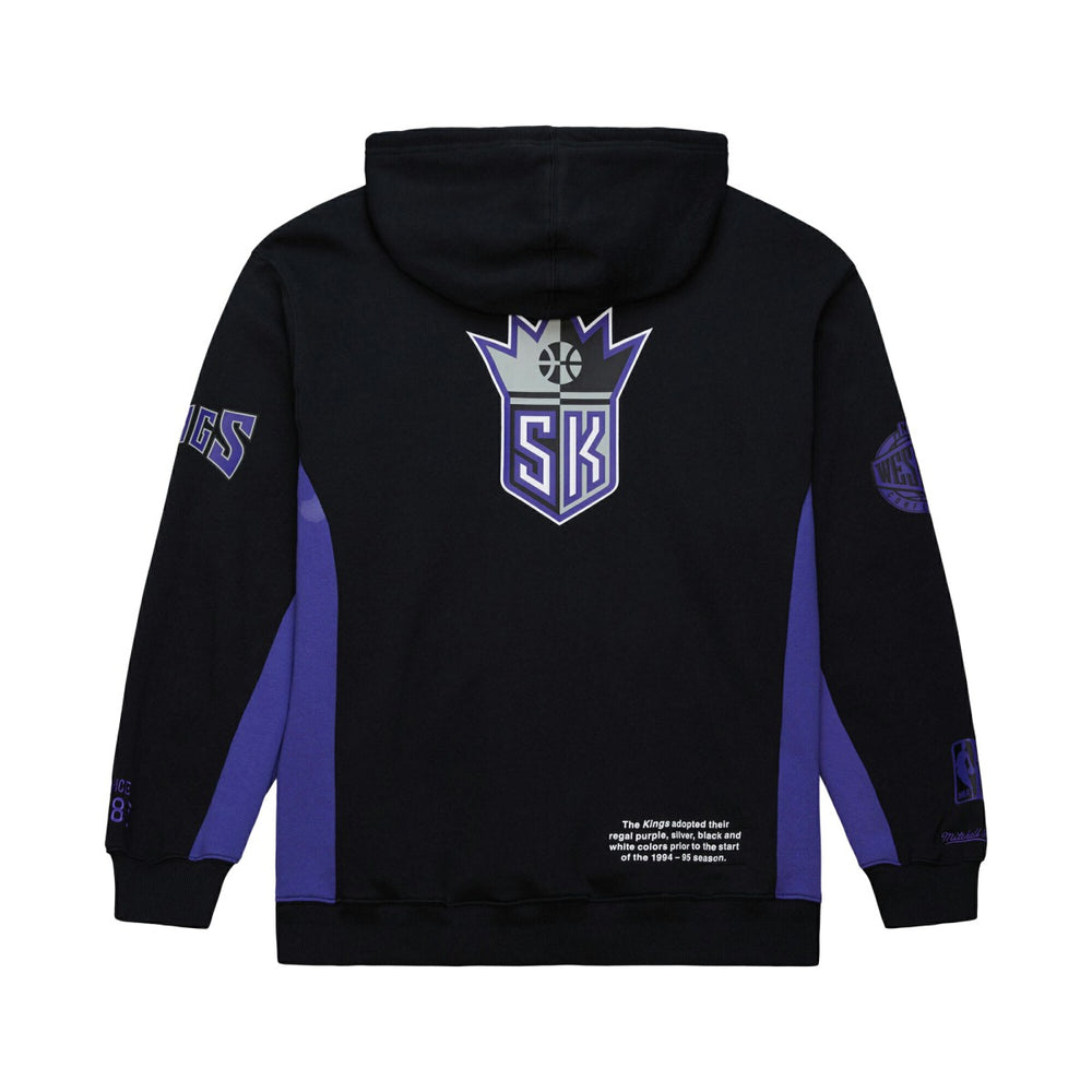Mitchell & Ness - Sacramento Kings Hardwood Classics Team Origins Fleece Pullover Hoodie - Black