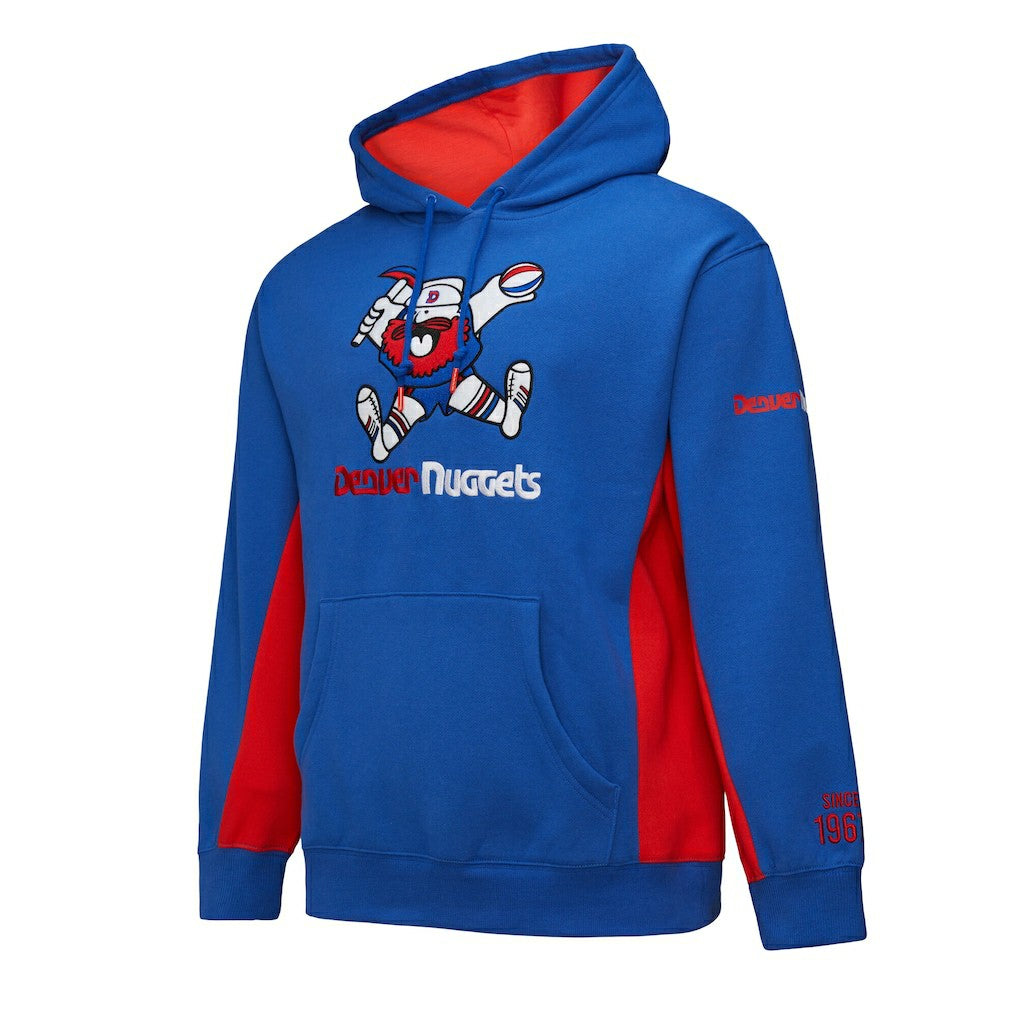 Mitchell & Ness - Denver Nuggets Hardwood Classics Team Origins Fleece Pullover Hoodie - Royal