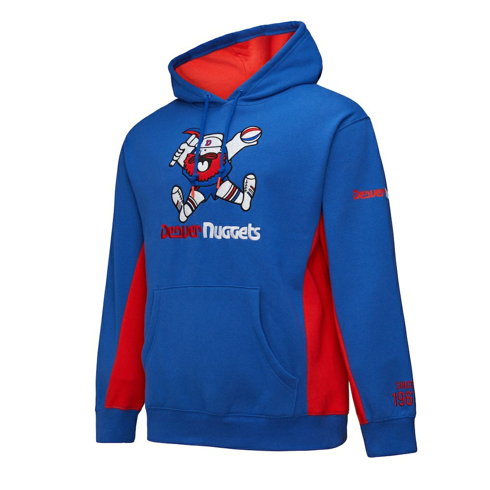 Mitchell & Ness - Denver Nuggets Hardwood Classics Team Origins Fleece Pullover Hoodie - Royal